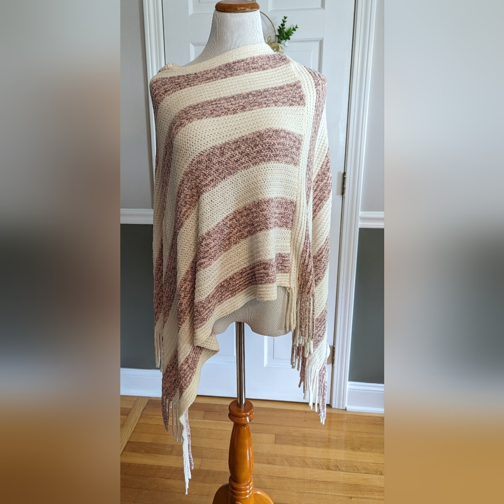 Hi Lo Fringe Poncho